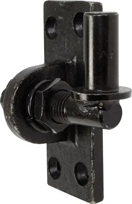 Produktbild von Alberts Kloben zum Anschrauben verstellbar um 20 mm galvanisch schwarz verzinkt Dornmaß Ø16 mm Platte 105 x 45 mm