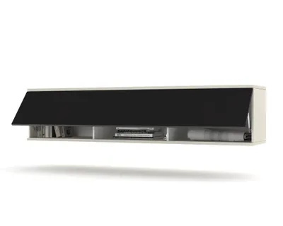 Produktbild von TV-Lowboard Fernsehschrank SIMPLY UP HÄNGEND Cashmere/Schwarz 120cm