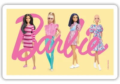 Produktbild von Spreadshirt Barbie Und Ihre Freundinnen Sticker Aufkleber, 10 x 10 cm, Mattweiß