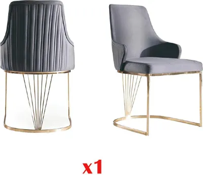 Produktbild von Esszimmer Lehnstuhl italien Stil Polsterstuhl Luxus Stuhl Stühle Wohnzimmer