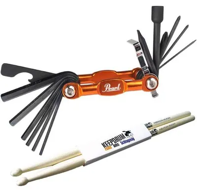 Produktbild von Pearl PTT13 Tool Universal-Werkzeug mit Schlagzeugstöcken