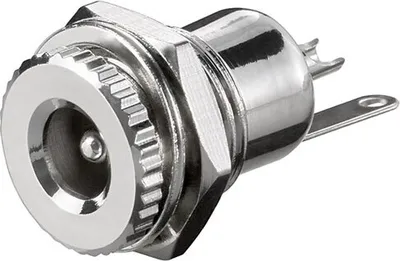 Produktbild von Wentronic DC-Einbaubuchse - Stift 2,1 mm, Metallausführung mit Lötfahnen