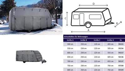 Immagine prodotto di Brunner - WOHNWAGENABDECKUNG 6M - Größe: 700 - 750 cm