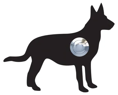 Produktbild von Türklingel Hund ''Emma'' in Schwarz