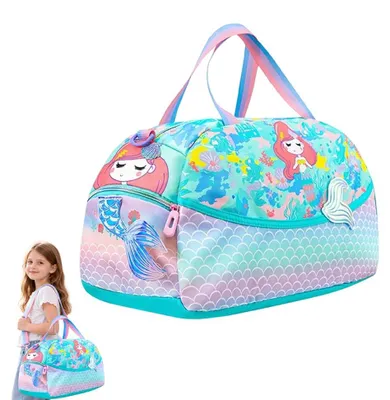 Kinder-Sporttasche, Meerjungfrau-Design, 45x20x24 cm, 21 l