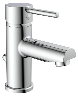 Produktbild von SCHÜTTE ATLANTA, Waschtischarmatur mit Zugstange, Wasserhahn Bad mit Ablaufgarnitur Waschbecken, Mischbatterie Waschbecken