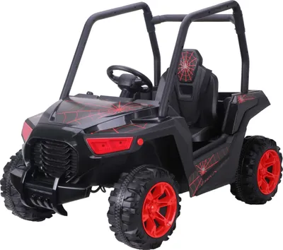 Produktbild von Buggy UTV Kinderfahrzeug Elektrofahrzeug Spider Kinder Elektroauto 12V 2x Motoren in Schwarz (S604)