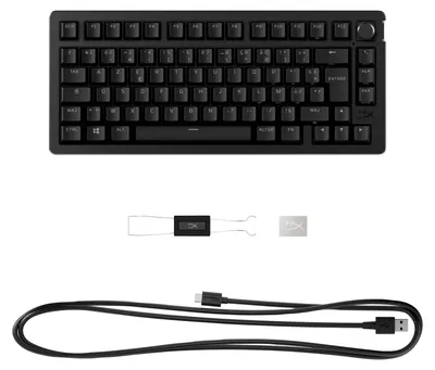 Image de HyperX Alloy Rise 75 - Clavier de jeu, 75%, filaire, USB, Commutateur mécanique, LED RGB, noir