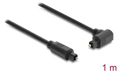 Produktbild von DeLOCK 90928, Toslink, Stecker, Toslink, Stecker, 1 m, Schwarz