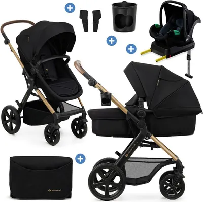 Immagine prodotto di Kinderkraft MOOV 2 Passeggino 4 in 1 con Travel System e base MINK FX Nero