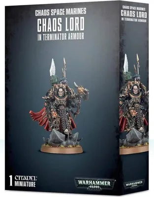 Produktbild von Warhammer 40.000 Chaos Space Marines Chaos Lord in Terminator Armour