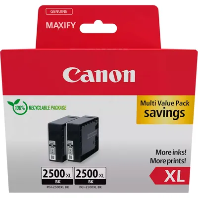 Produktbild von Canon PGI-2500 XL BK schwarz Twin Pack