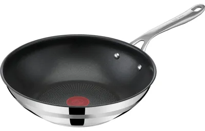 Produktbild von Tefal Jamie Oliver E3101925, Wok-/Bratpfanne, Edelstahl, Edelstahl, Titan, Glas, 250 °C