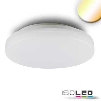 Zdjęcie produktu dla Lampa sufitowa/ścienna LED z czujnikiem ruchu HF 24W, biała, okrągła, IP54, ColorSwitch 3000|4000K