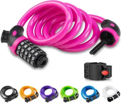 Obrázek produktu pro Bezpečnostní řetěz s 5místným kódem – bezpečný a praktický – 1,2 m