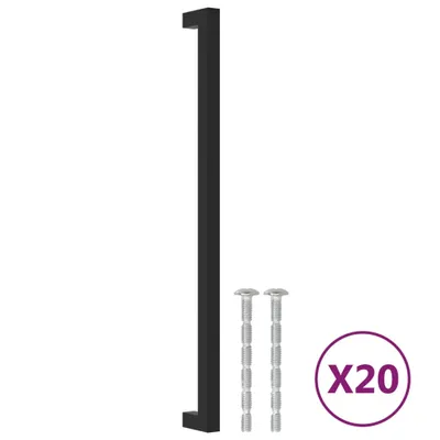 Produktbild von vidaXL Möbelgriffe 20 Stk. Schwarz 320 mm Edelstahl