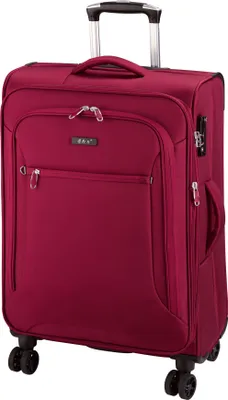 Produktbild von Koffer 68 cm mittlerer Weicher Rollen Stoff Trolley Rot 85 Liter Bowatex