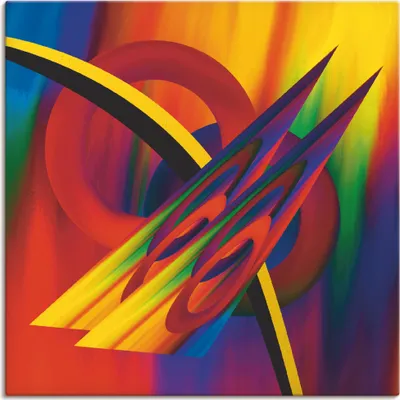 Produktbild von ARTland Leinwandbild Modern Bunt Größe: 50x50 cm