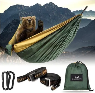Produktbild von Famanu Camping-Hängematte Ultraleicht Outdoor 300 kg Tragkraft - 275x140 cm