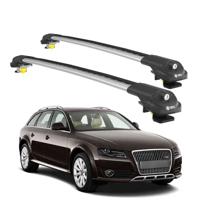 Produktbild von TURTLE DACHTRÄGER AIR-1 AUDI A4 ALLROAD (B8) 2008 - 2015 Raised Rails , Silber