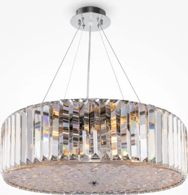 Produktbild von Maytoni Moderne Deckenleuchte Recinto 8xE27 excl. in Chrom aus Metall Kristall 60 W für Küche, Schlafzimmer, Wohnzimmer, Esszimmer, Lobby