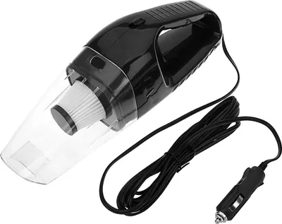 Produktbild von Avizar, Kompakter Autostaubsauger mit Kabel 80W DC12V, Schwarz transparent