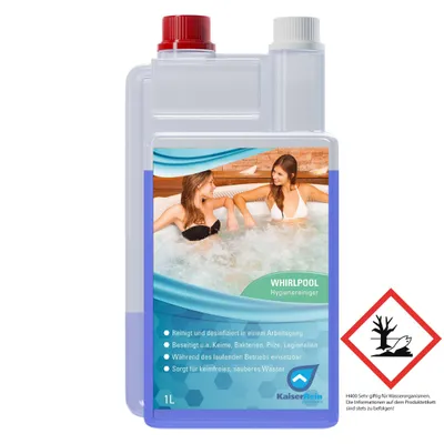 Produktbild von Whirlpool Desinfektion Konzentrat 1 L Hygiene Reiniger Konzentrat Desinfektion Whirlpool Badewanne Whirlpoolreiniger Whirlpool Desinfektionsreiniger Konzentrat