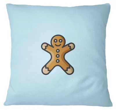 Kissenhülle 45x45 cm Hellblau Polyester mit Reißverschluss