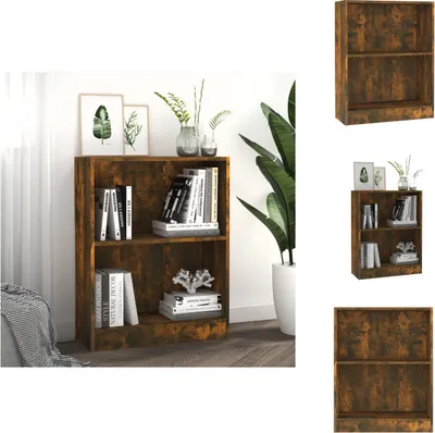 Immagine prodotto di vidaXL Libreria in rovere affumicato 60x24x74,5 cm in materiale ligneo - Librerie e scaffali