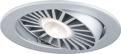 Image de Ensemble de spots encastrables Premium Paulmann, modèle Turbo LED, orientables à 30°, 1x13W, 230V/700mA, diamètre 97mm, finition chrome mat/aluminium