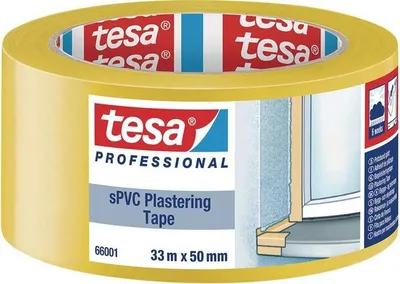Produktbild von tesa Plastering SPVC, yellow, 33m x 50mm