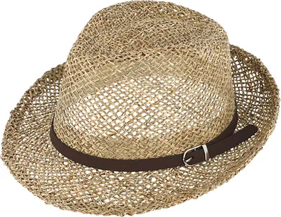 Produktbild von Fiebig Strohhut Trilby aus Seegras mit Kunstlederband Natur Gr. 57