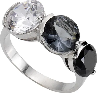 Produktbild von Zeeme Silber Ring 925/- Sterling Silber weiß 054 (17,2) Zirkonia weiß 358270352