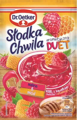 Obrázok produktu pre Kisiel malinowo-miodowy Dr. Oetker 31,5 g