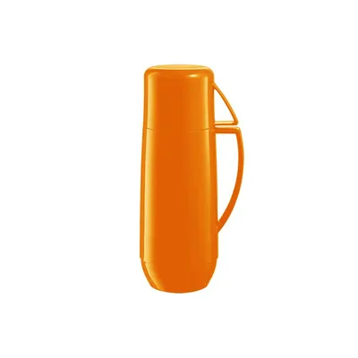 Produktbild von Tescoma Isolierflasche mit Tasse FAMILY COLORI 0,3 l, orange