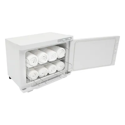 Productafbeelding van Handdoekwarmer 23 liter, wit. Handdoekverwarmer met grote capaciteit, geschikt voor spa's en badkamers