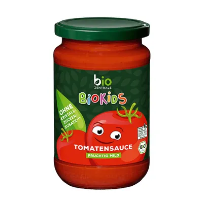 Zdjęcie produktu dla Biozentrale BioKids sos pomidorowy owocowy łagodny i przyjazny dla dzieci 350g