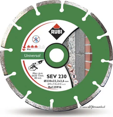 Produktbild von Rubi Diamond Blade Sev 230 Pro Segment Dry