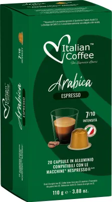 Zdjęcie produktu dla Arabica Espresso kapsułki aluminiowe do Nespresso - 20 kapsułek