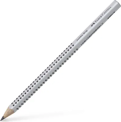 Produktbild von FABER-CASTELL Bleistift Jumbo GRIP HB silber