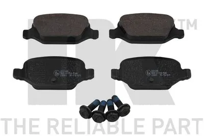 Produktbild von NK Bremsbeläge Bremsklötze HINTEN 222386