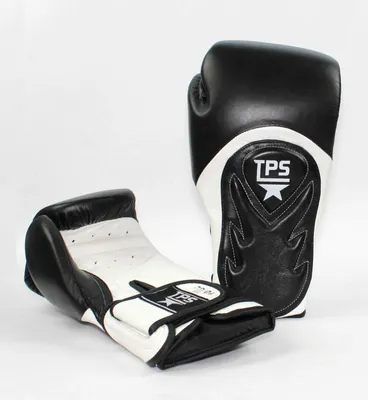 Produktbild von Boxhandschuhe BAT schwarz/weiss Unzen/OZ - 10