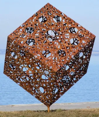 Immagine prodotto di Casa Padrino scultura da giardino in acciaio color ruggine 150 x 130 x h. 170 cm - Decorazione da giardino fatta a mano resistente alle intemperie - Collezione Luxury