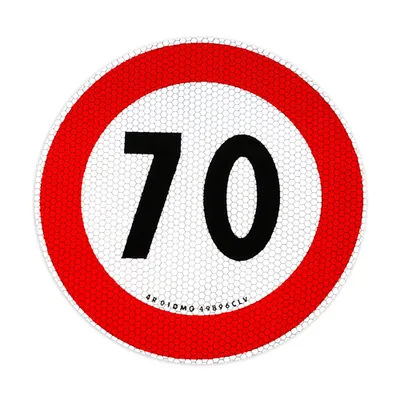 Produktbild von Kennzeichnung Geschwindigkeitsbegrenzung 70 km/h EU-zugelassen