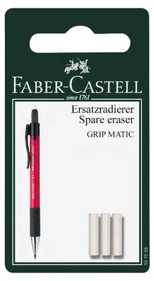 Image de FABER-CASTELL Ersatzradierer DBS Grip Matic BK 3x