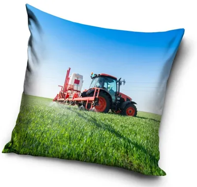 Produktbild von Trecker Kissen Kuschelkissen Dekokissen mit Traktor 40 x 40 cm