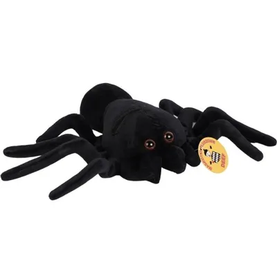 Produktbild von Kuscheltier niedliche Spinne 30cm schwarzes Stofftier Plüschspinne