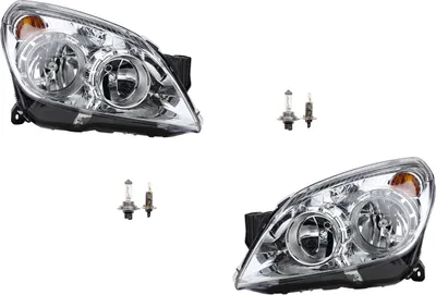 Obrázok produktu pre Johns, halogenové sv?tlomety pasuje pro Opel Astra H 03/04- s H7 H1 sada Levá Pravá