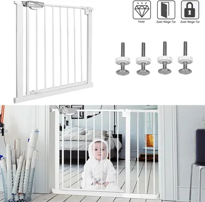 Produktbild von NAIZY Door Guard Schodisková brána bez vŕtania 75-85 cm Detská bezpečnostná brána sa automaticky zatvára