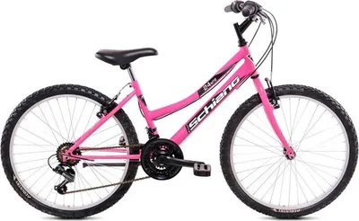 Produktbild von F.lli Schiano MTB 24" – Mountainbike Damen, 24"-Räder, 18-Gang-Schaltung, Stahlrahmen – Farbe Rosa